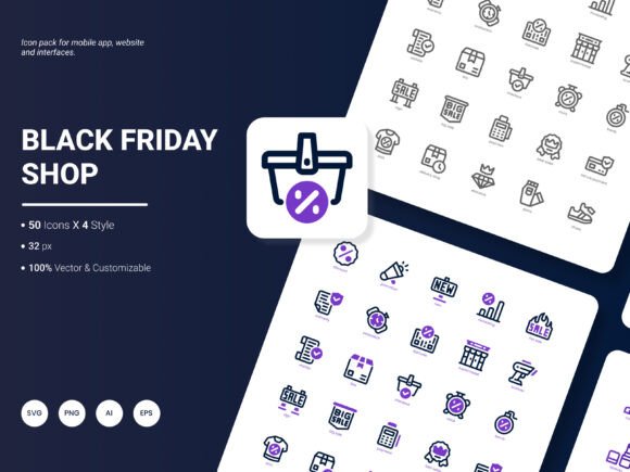 Black Friday Shop Icon Pack Review