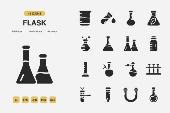 Flask Solid Icons: Graphics for Any Project