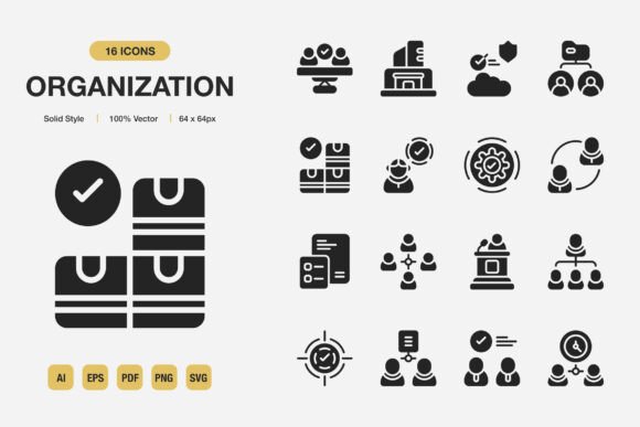 Organization Solid Icons: Graphics with Purpose
