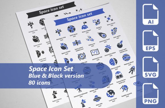 Space Icon Set for Graphics and Icons
